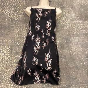 URBAN OUTFITTERS BROWN TATTOO PATTERNED DRESS NWT